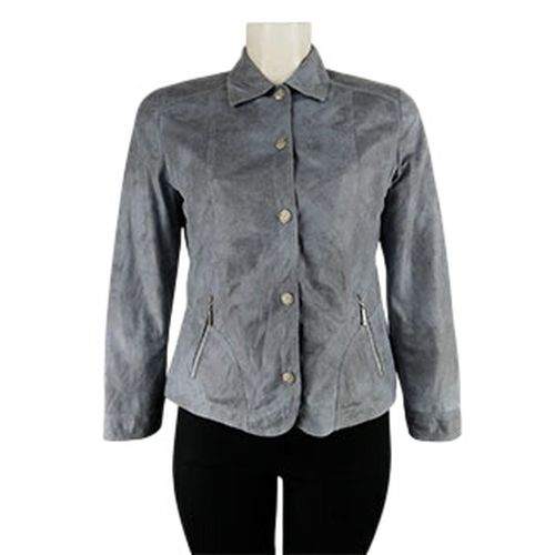 Veste grisé imprimée serpent - Lebek - Taille 44 - Label Emmaus - Modalova