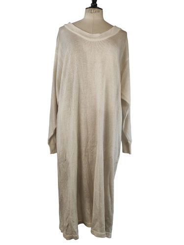 S.K.A.F. Wien - Robe pull longue vintage en maille écru - Coupe oversized - Taille L / XL (40-44 FR) - Label Emmaus - Modalova