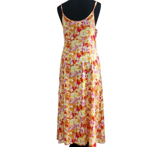Robe fleurie longue boutonnée imprimée taille S/36 - Label Emmaus - Modalova