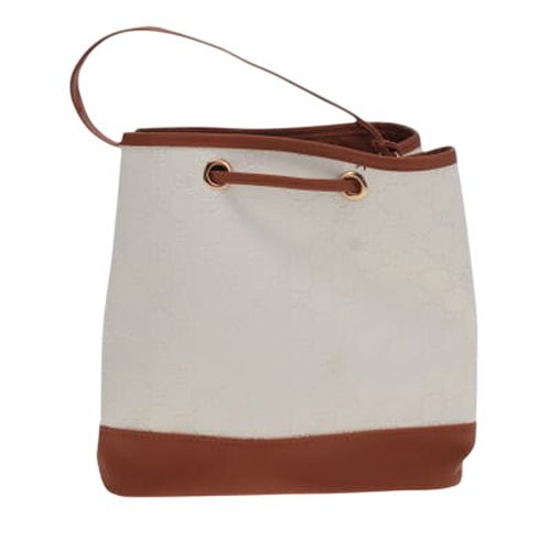 Sac seau blanc orné d'un monogramme GD et doté de finition - 29 cm X 25 cm - Label Emmaus - Modalova