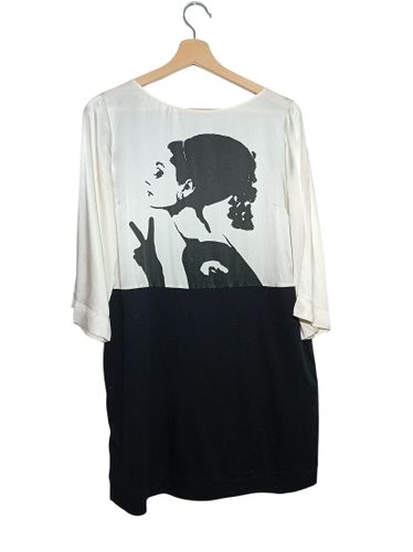 Robe Courte Bi-matiere Twinset M (T6910) - Label Emmaus - Modalova