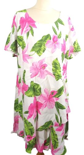 Robe blanche a fleurs T46 - Label Emmaus - Modalova