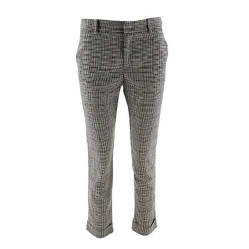 Pantalon imprimé pied de poule - Taille M - Stradivarius - Modalova
