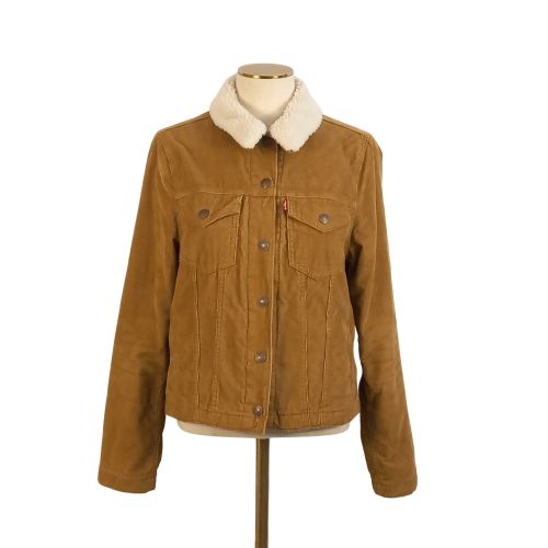 Blouson en velours cottelé LEVI STRAUSS taille S polyester LO manches 60 LA épaules 40 LO blouson 56 - Label Emmaus - Modalova