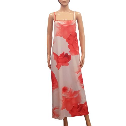 Robe T M/L mi-longue imprim floral et rouge - agns b - Modalova