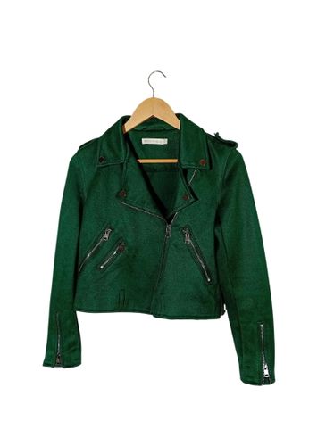 Veste Perfecto Suédine Sapin (T7050) - Label Emmaus - Modalova