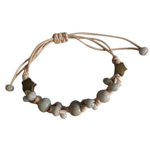 Bracelet cordon et perles clair - Label Emmaus - Modalova