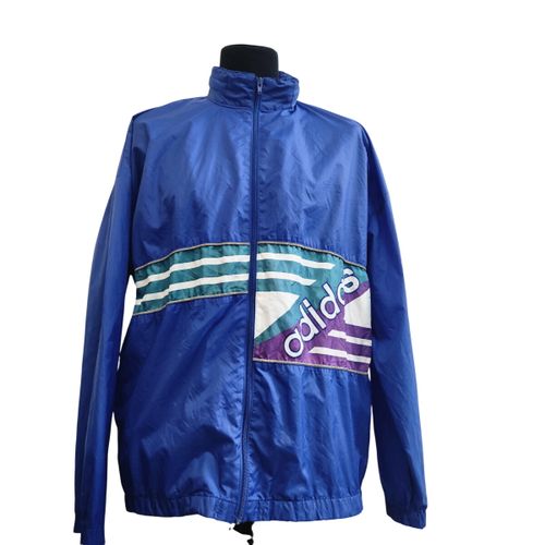 Veste coupe-vent vintage Originals bleu//vert d'eau – taille 7 /XXL - Adidas - Modalova