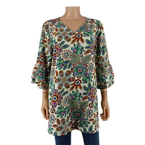 Blouse imprimé fleurs - Gomorin - Taille 44 - Label Emmaus - Modalova