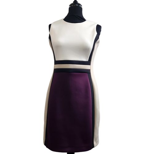 Robe courte prune — Taille 38 - Calvin Klein - Modalova