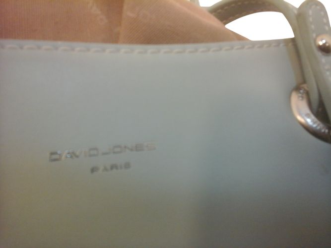 Sac à main cabas rigide Paris, pastel - David Jones - Modalova