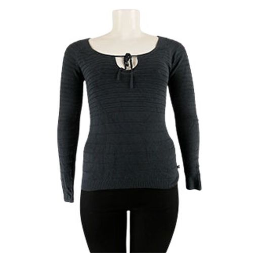 Pull foncé avec col arrondi à rayures - No excuse - Taille 46/48 - Label Emmaus - Modalova