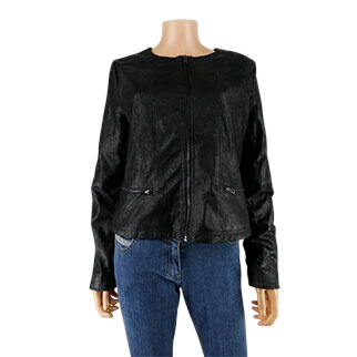 Veste courte effet brillant - Paris - Taille L - Laura Jo - Modalova