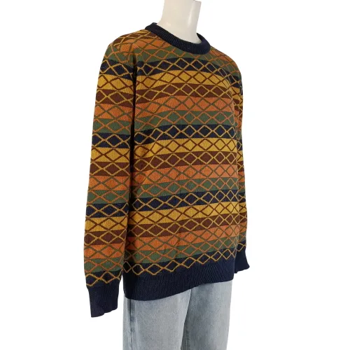 Pull Far Afield laine lambswool motif géométrique multicolore taille 1 - Label Emmaus - Modalova