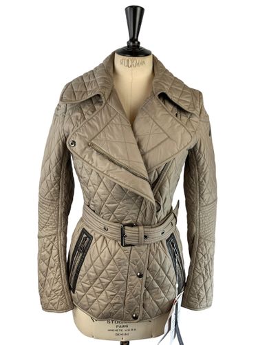 Belstaff - Veste matelassée ajustée style perfecto à ceinture - Taille 36 (IT 40) - Label Emmaus - Modalova