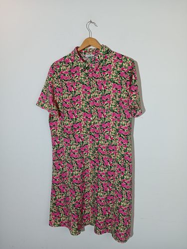 Robe chemise vintage à motif floral Sora (T7023) - Label Emmaus - Modalova