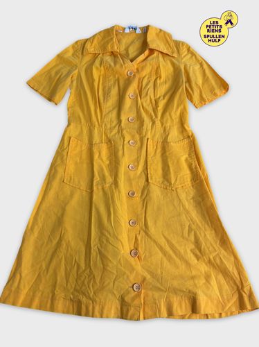 Robe boutonne jaune  - Label Emmaus - Modalova