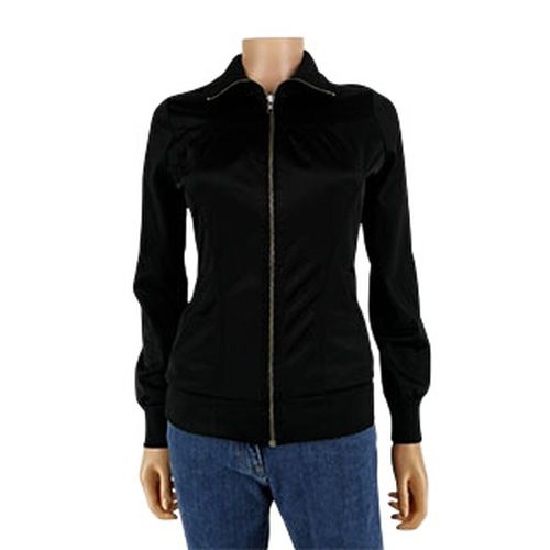 Veste noire satiné à col montant - Taille 36 - H&M - Modalova