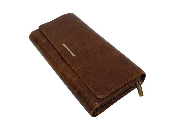 Portefeuille en cuir façon crocodile de marque ARTHUR et ASTON - Arthur & Aston - Modalova