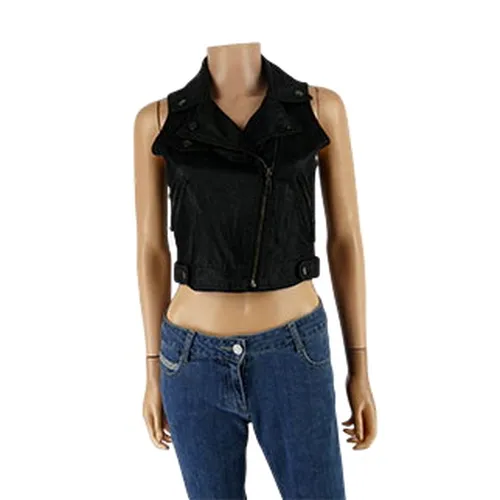 Gilet sans manches en similicuir - Taille S - Jennyfer - Modalova