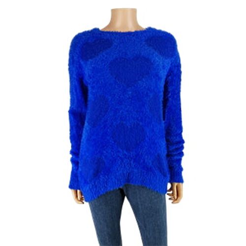 Pull à fourrure imprimé coeur - Ya-Ya Fashion - Taille S - Label Emmaus - Modalova