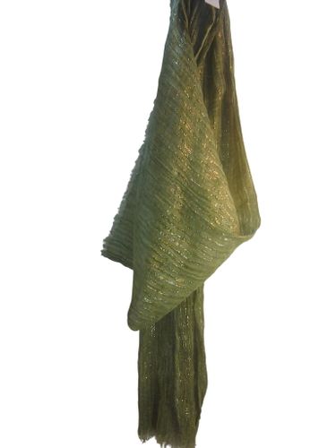 Étole / Écharpe coton et lurex pâle - NEUVE AVEC ÉTIQUETTE - Label Emmaus - Modalova