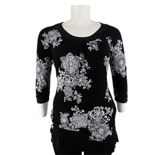 Blouse à fleurs blanches - Taille 46/48 - Label Emmaus - Modalova