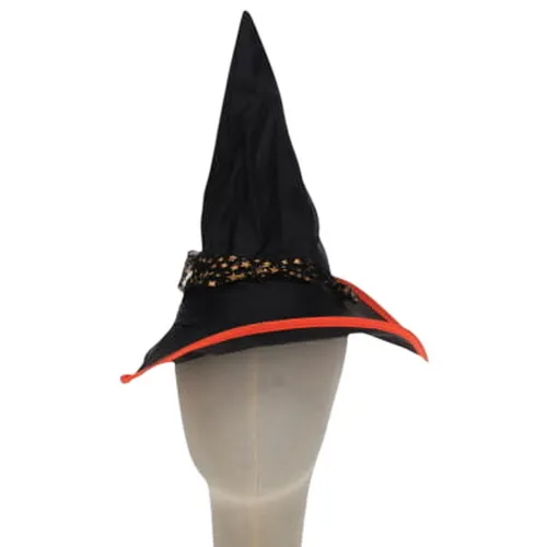 Chapeau de sorcière noir avec un ruban - Sanchez Elya - Label Emmaus - Modalova