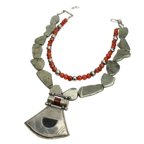 Collier Ethnique - , Pyrite et Cornaline - Label Emmaus - Modalova