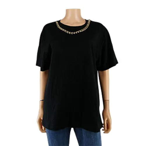 T-shirt avec chaine dorée - Taille L - H&M - Modalova