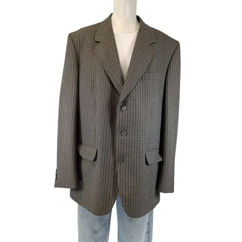 Blazer Travelling 100% laine peignée Woolmark carreaux taille 52 estimée - Label Emmaus - Modalova