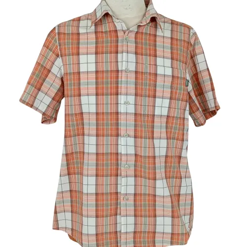 Chemise - manches courtes - motif carreaux - couleur et blanc - taille L (42) - Aigle - Modalova