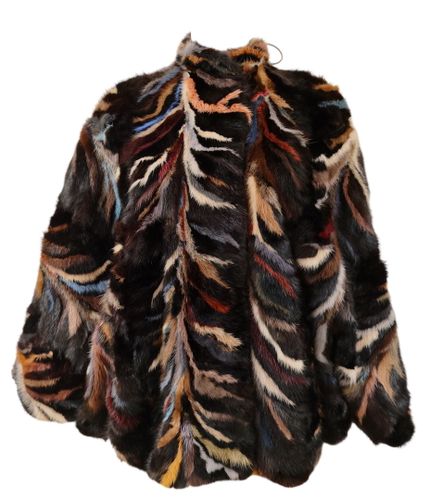 Magnifique veste courte style cape de la maison de haute fourrure allemande Ruth Bretschneider (Hamburg) - Taille U - Label Emmaus - Modalova