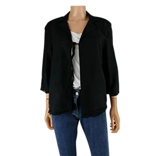 Blazer ouverte à lacet manche longue - Taille 42 - La Fée Maraboutée - Modalova
