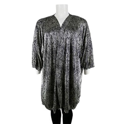 Gilet noir et imprimé - Junarose - Taille 46/48 - Label Emmaus - Modalova
