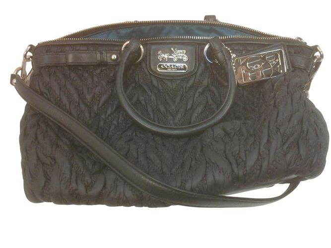 Sac Satchel Coach Madison Sophia « 70th Anniversary » en nylon matelassé chevrons (Modèle 18637 / F1176 - Label Emmaus - Modalova