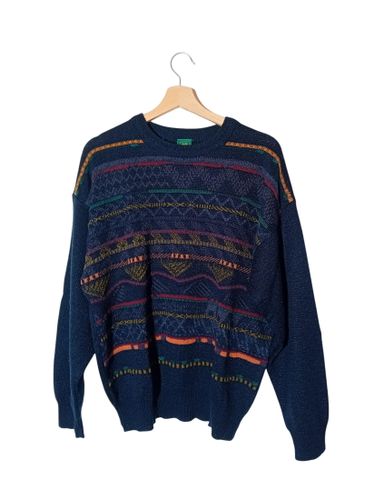 Pull En Maille Géométrique M (V3829) - Canda - Modalova
