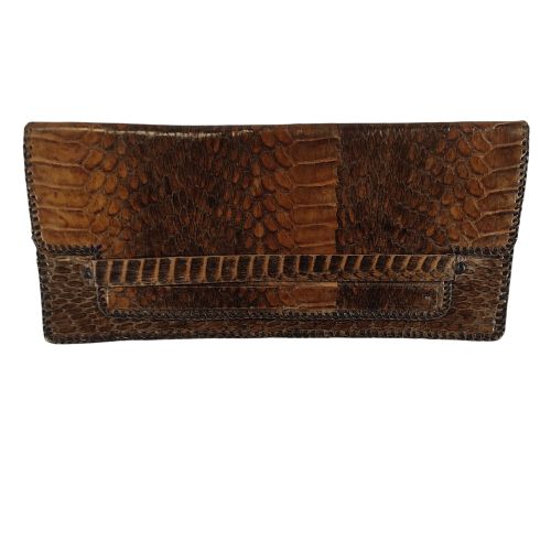 Pochette portefeuille effet reptile vintage - Label Emmaus - Modalova