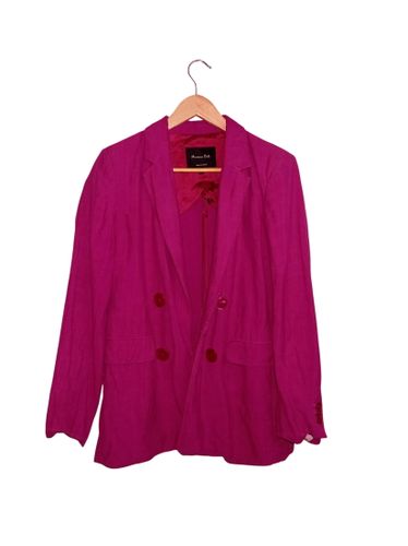 Blazer Croisé Fuchsia M (V3662) - Massimo Dutti - Modalova