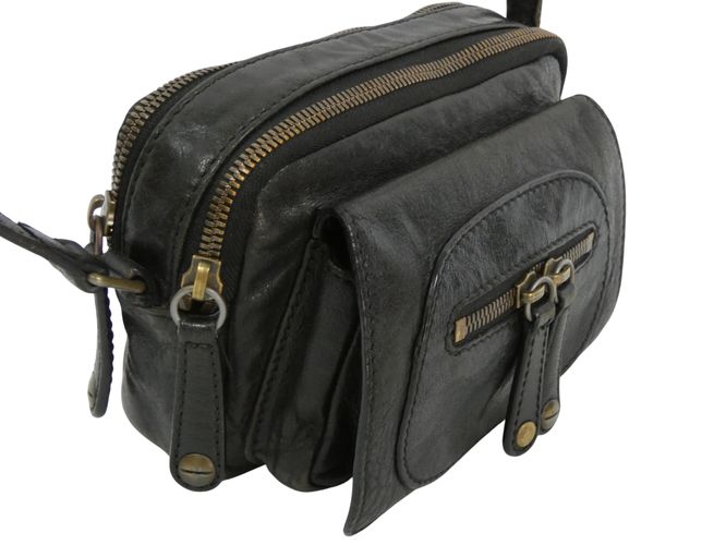 Sac ou pochette vintage à bandoulière en cuir Gérard DAREL - Label Emmaus - Modalova