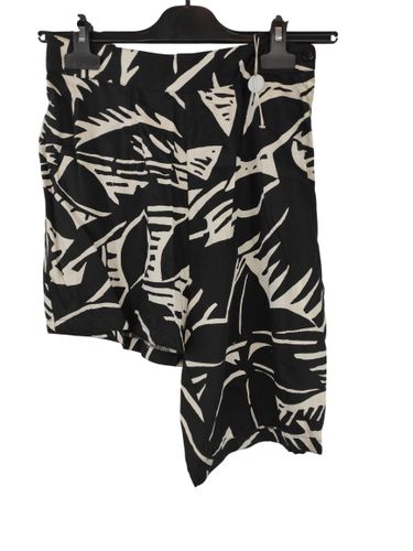 Gianni — Short asymétrique vintage — Imprimé graphique et blanc — 100 % Coton — Taille 36 FR / IT 42 (S) - Versace - Modalova
