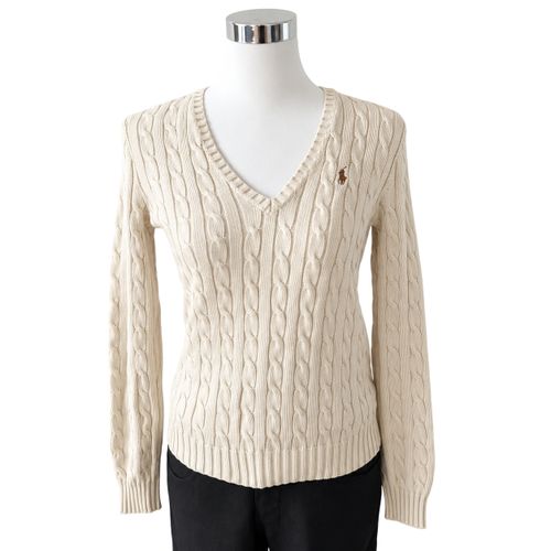 Sport - Pull torsadé - Coton cassé - Taille M - Ralph Lauren - Modalova