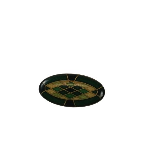 Broche en métal émaillé style Art Déco - Label Emmaus - Modalova