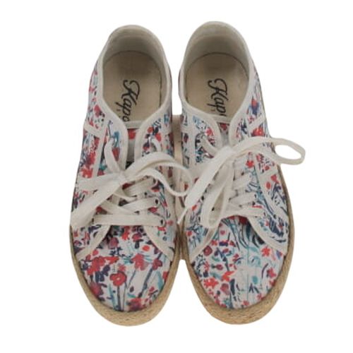 Baskets en toile blanche imprimé florale - pointure 38 - Kaporal - Modalova