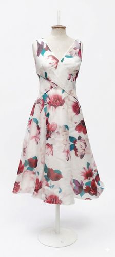Robe midi évasée sons manches de la marque COAST Taille 40 - Label Emmaus - Modalova