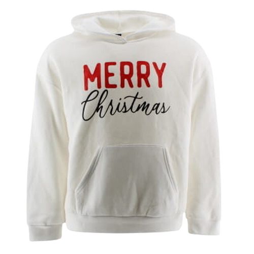 Sweat à capuche imprimé écriture de Noël - Taille XL - Shein - Modalova