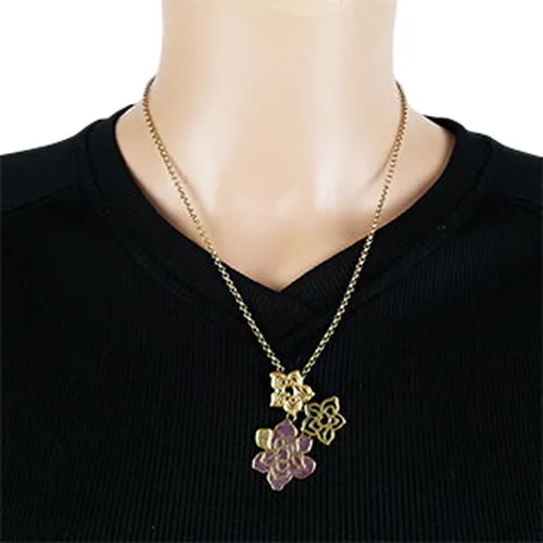 Collier doré pendentif - femme - Label Emmaus - Modalova