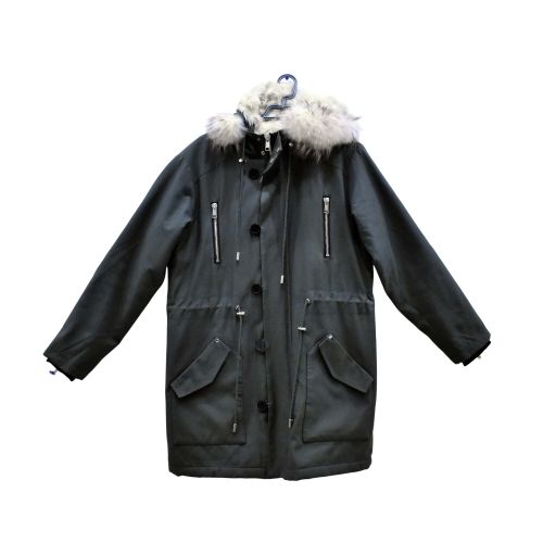 Parka d'Hiver T 40 - ™ Gaité Coat - Toile de Coton & Raton Laveur - Claudie Pierlot - Modalova