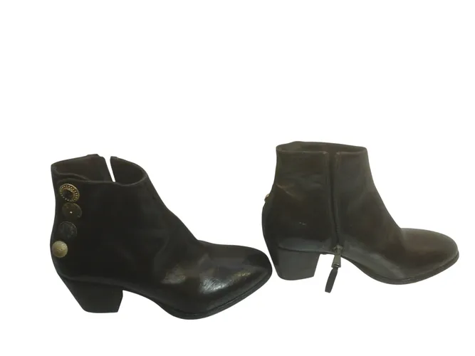 Bottines à talon Elena Iachi Italian Leather Pointure 37,5 - Label Emmaus - Modalova