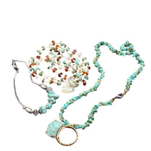 Collier éclats de turquoise 2 bracelets - Label Emmaus - Modalova